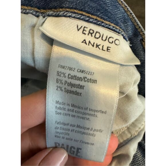 Paige Verdugo Womens Ankle Jeans Size 31 - Picture 4 of 4